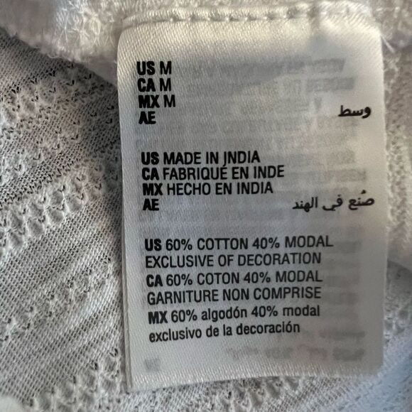 😊3/$30 NWT Style & Co. Womens Eyelet & Picot Square Neck Tank Top White Sz S - Picture 13 of 13